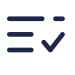 List Check Minimalistic SVG Icon